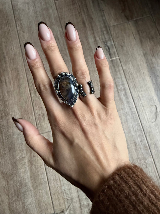 Bague { Black Lotus }