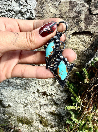 Boucles d’oreilles { Dusty Blue }