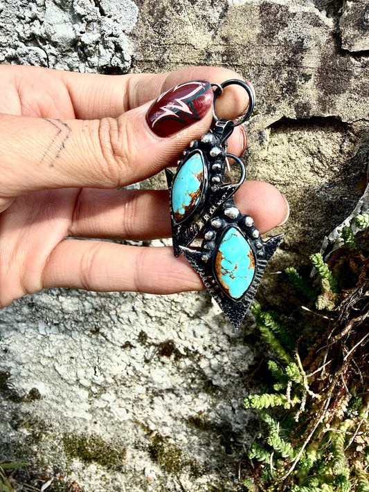 Boucles d’oreilles { Dusty Blue }