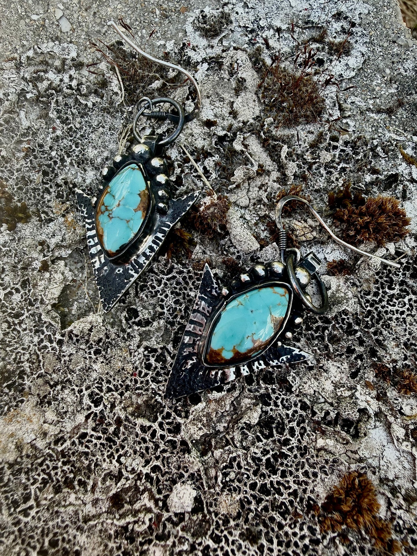 Boucles d’oreilles { Dusty Blue }