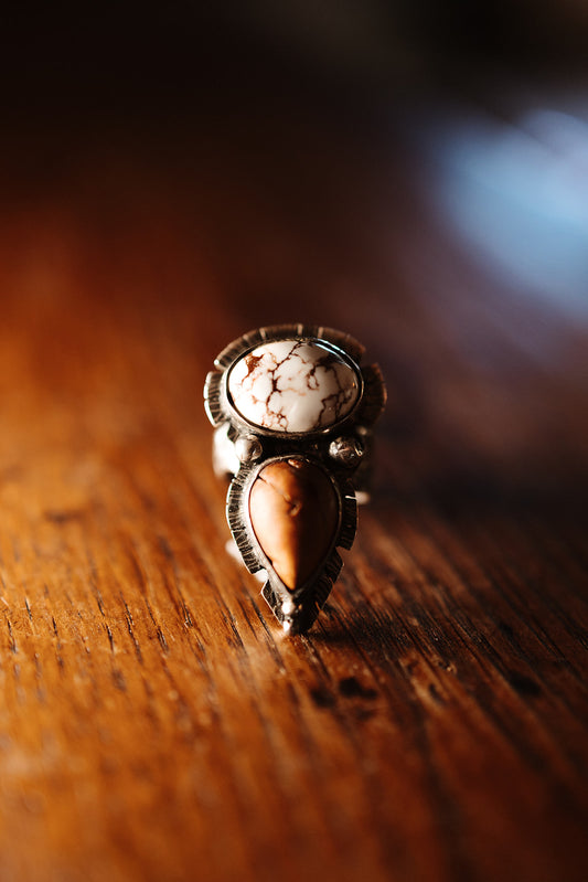Bague { White horse }