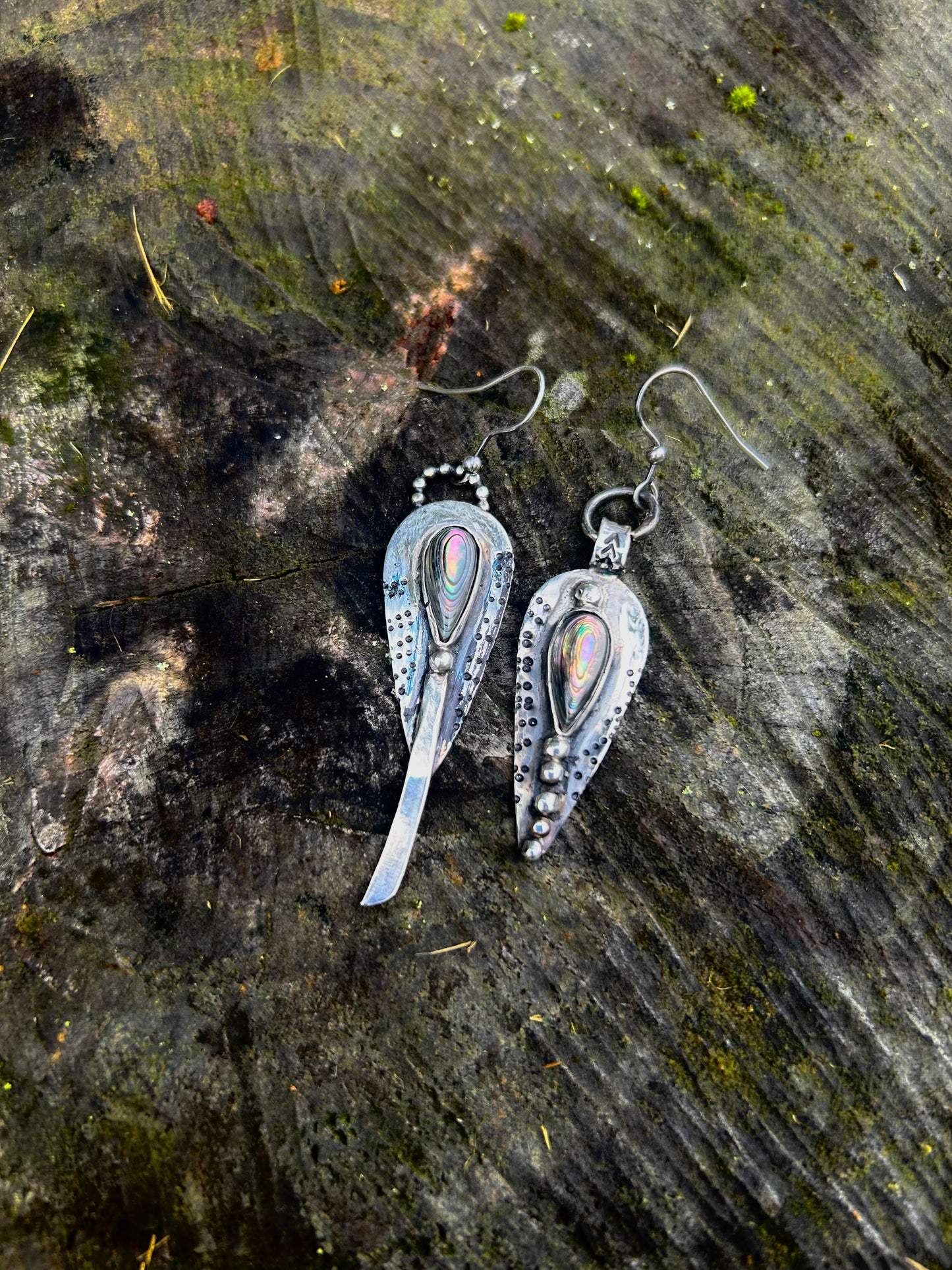 Boucles d'oreilles en Abalone