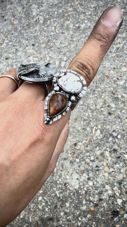 Bague { White horse }