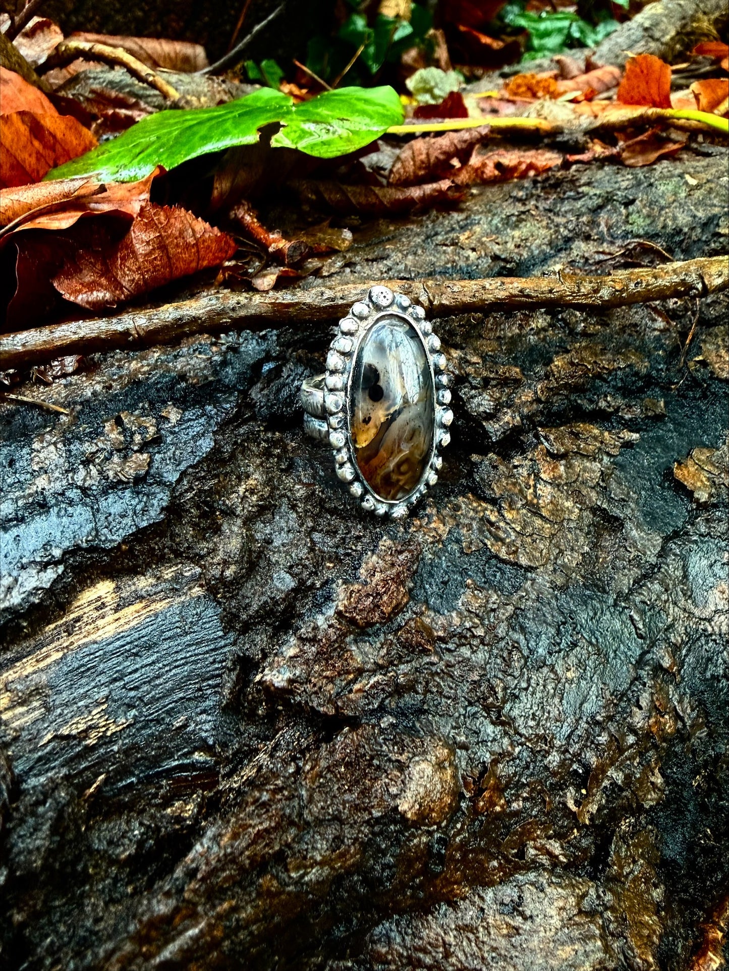 Bague à Agate du Montana