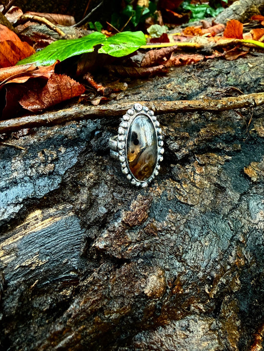 Bague à Agate du Montana