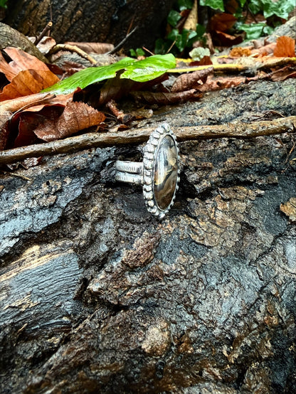 Bague à Agate du Montana