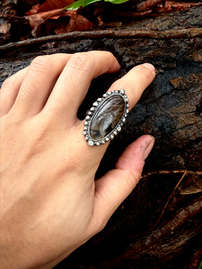 Bague à Agate du Montana