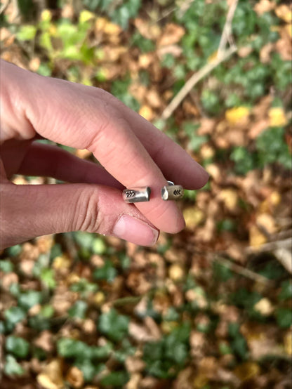 Bague triangle en turquoise